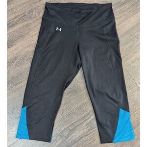Under Armour Women's HeatGear Armour Hi-Rise Ankle Crop Leggings Medium